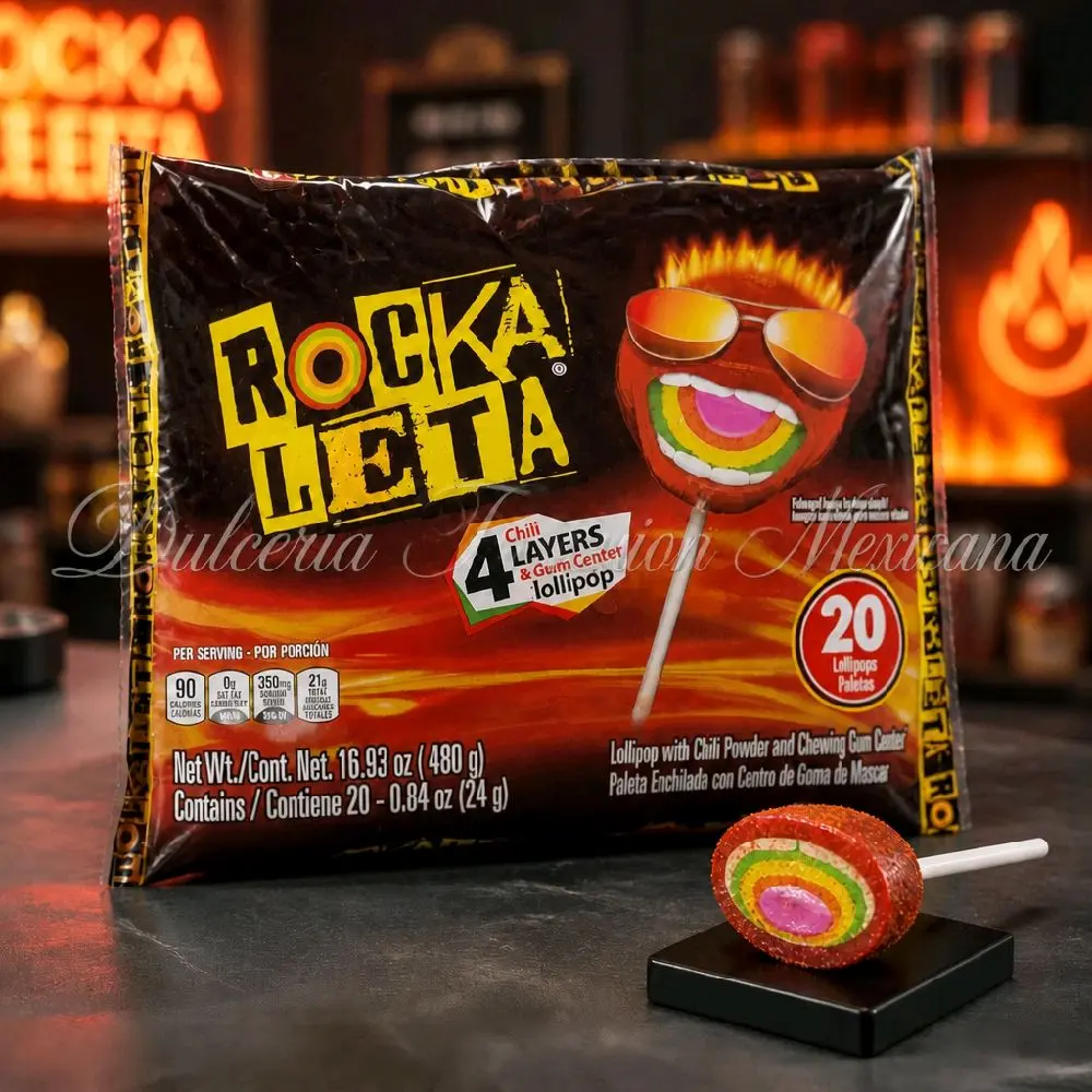 Bag of 20 Rockaleta lollipops
