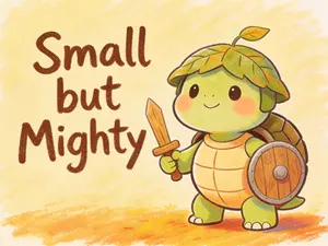 Small but Mighty (Turtle) Sticker