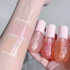 Lily 6 Pcs Plumping Lip Oil Set - Hydrating Glow, Tinted Balm, Long Lasting Transparent Moisturizing Gloss, Natural Plumper for Fuller Lips, Ultra-Glossy & Non-Sticky Formula