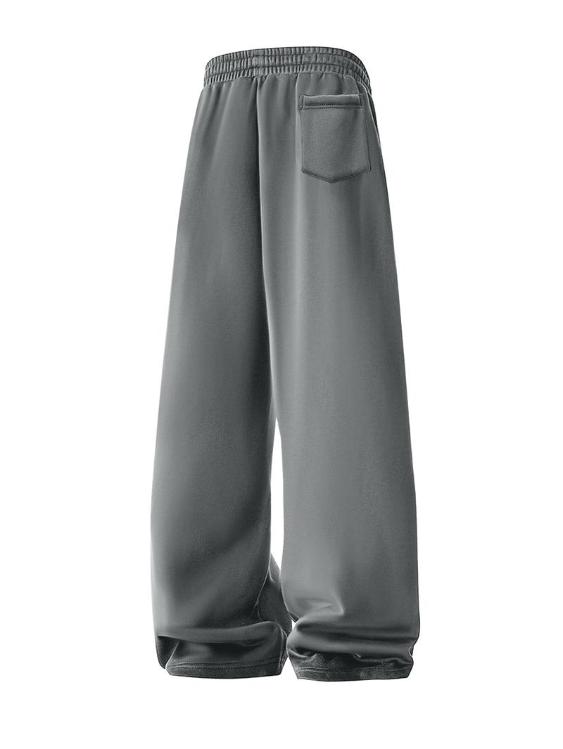 Men's Regular Fit Drawstring Casual Pants - Soft and slightly stretchy fabric, comfortable and breathable, drawstring waist adjustment, solid color, perfect for outdoor sports and fitness activities in spring and summer
