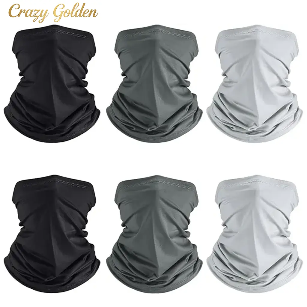 Men's 6-Pack Multi-Use Neck Gaiter - UV Shield Face Mask/Scarf, Breathable Balaclava, Windproof Snood, 2026 New Model for Skiing, Fishing, Outdoor Sports & Activities