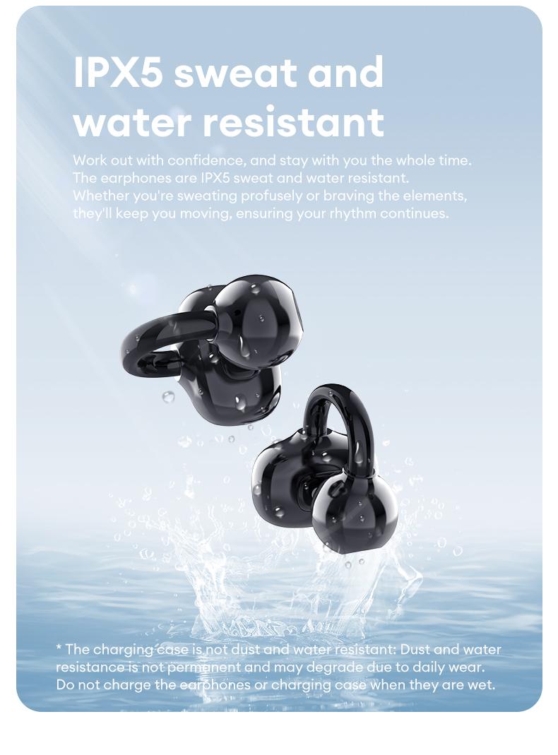 HYUNDAI Hbuds Bluetooth Heart Rate Earphones, supporting heart rate and blood oxygen detection, equipped with optical in ear detection, IPX5 waterproof and sweat proof, very suitable for outdoor sports