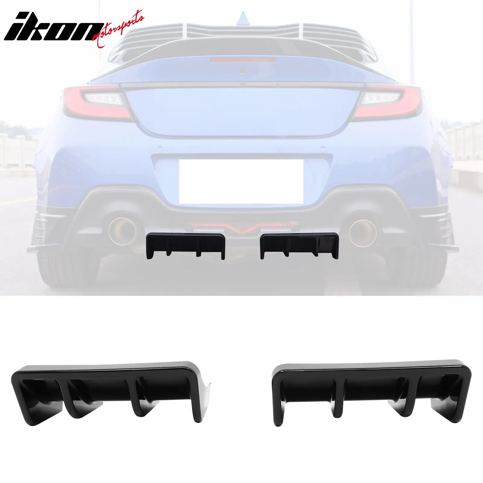 Rear Diffuser for Subaru BRZ & Toyota GR86 2022-2026 JDM Style Gloss Black