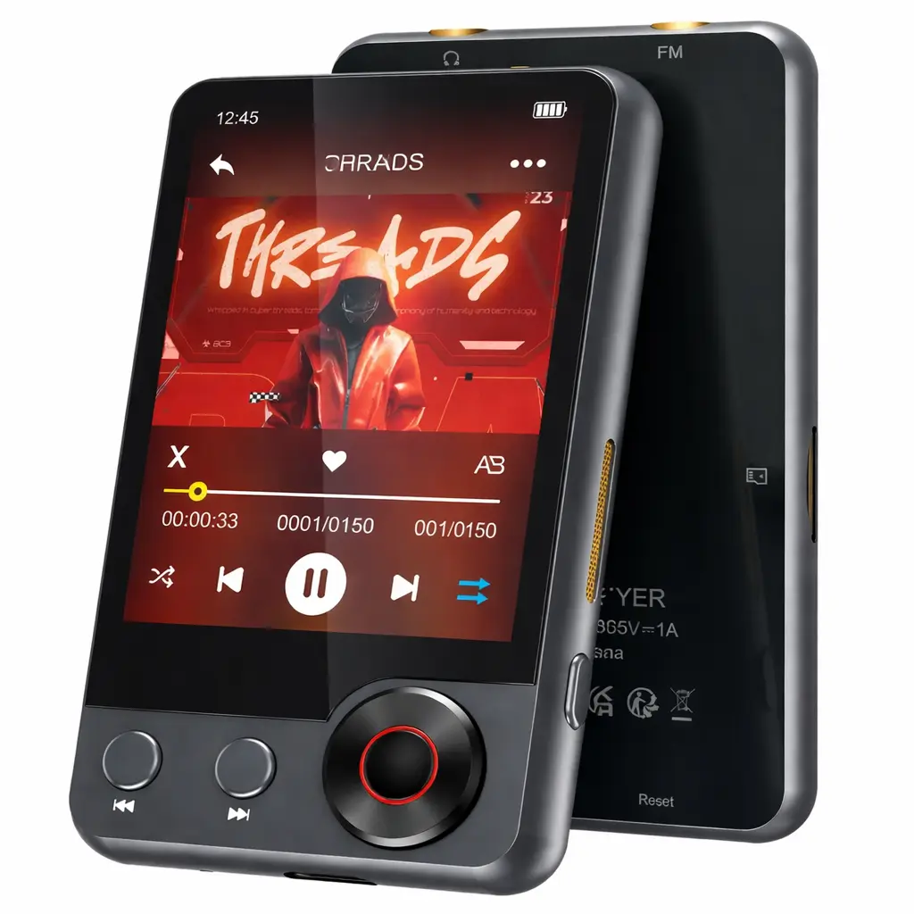 Oilsky 128GB Bluetooth MP3 Player – Classic Walkman with Video & Voice Recording
