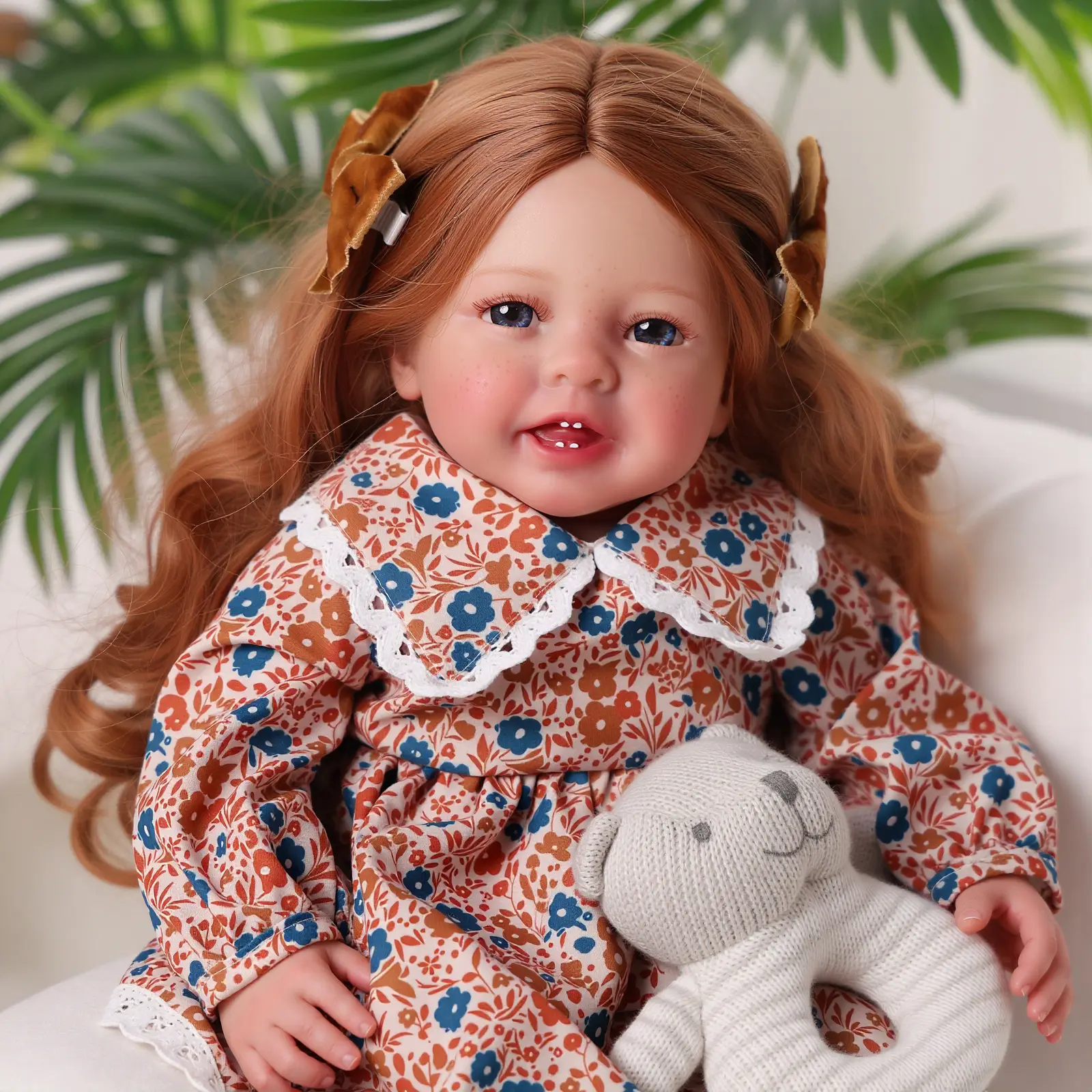 #backtoschool BABESIDE 20" 7-Piece Reborn Doll Set with Cloth Body & Vinyl limbs Includes Gift Box Feeding Accessories for Christmas New Year Birthday Gifts