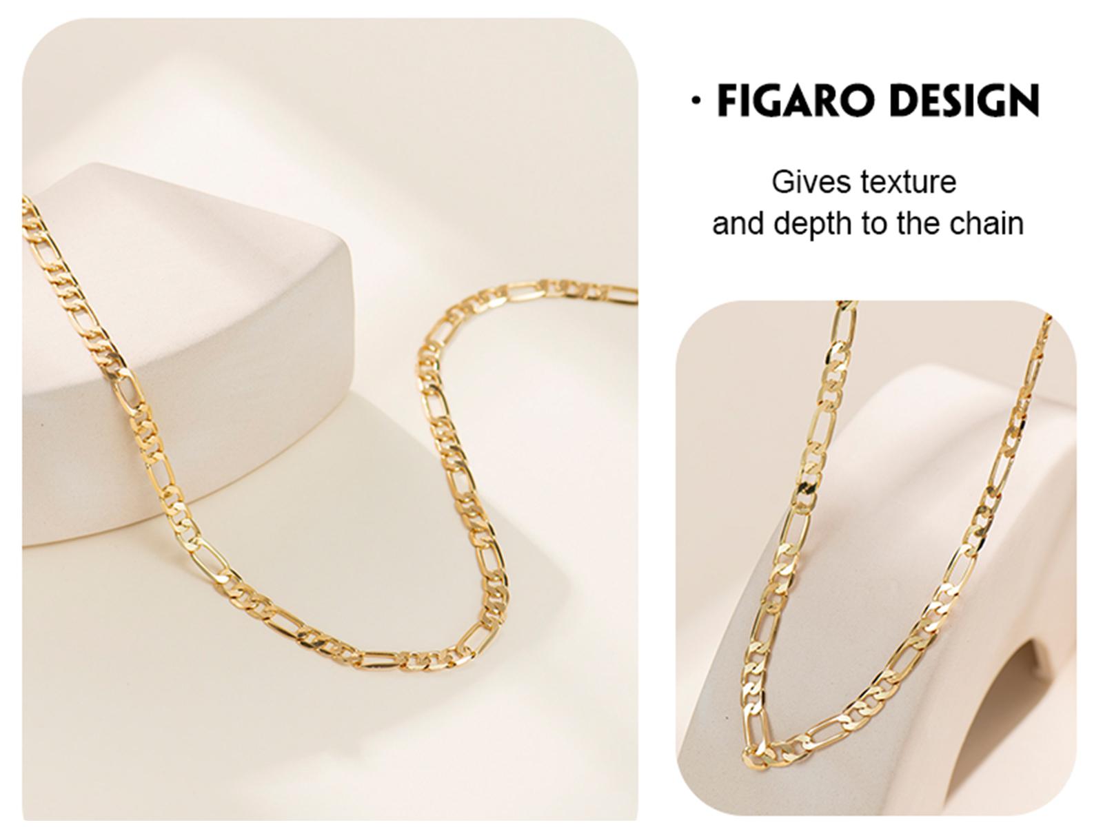Holylegend 14K Real Gold-Plated Miami, Cuban choker,Rope & Cuban Necklace Chain 24 Inches Long,  Upgraded Craft, Faceted Cut,Tarnish-Free