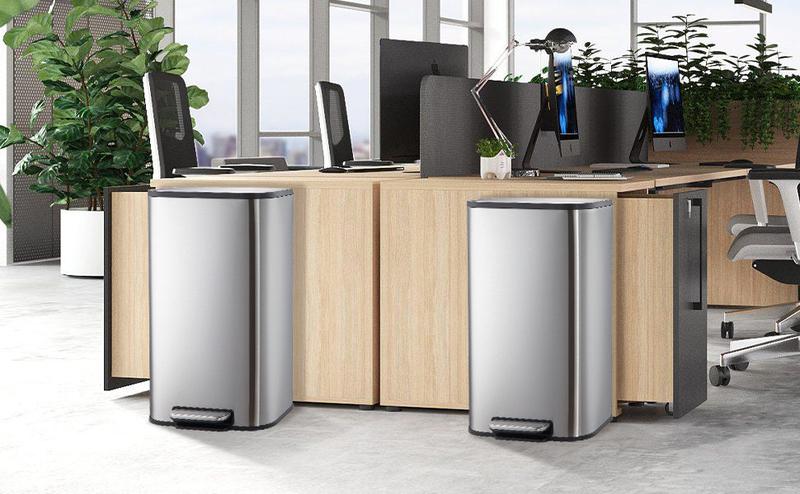 【Garvee】【GARVEE】Stainless Steel Trash Cans in Various Sizes (3.2 to 50 Liters) with Step-On Pedal, Soft Close Lids, Inner Buckets, and Fingerprint-Resistant Finish for Kitchen, Office, and Home Use