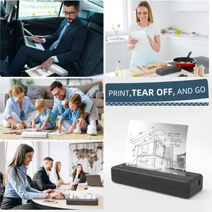 HPRT MT810 Portable Printers Wireless for Travel, Bluetooth Printer with Printer Paper Rolls for MT810(2 Rolls | 8.3''x23') Visit the HPRT Store