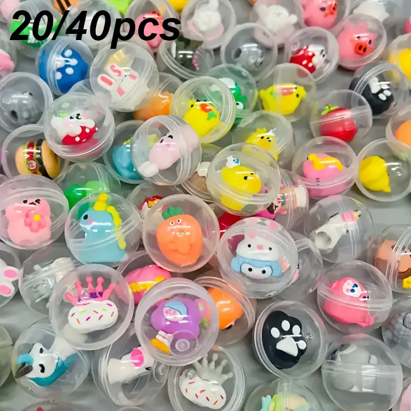 Mini Animal Fruit Models Toy Set, Perfect for Gumball Machines, Party Gifts & Surprises, Blind Bag, Ideal for School Events, Thanksgiving & Birthdays, Miniature Set, Random Surprise Set