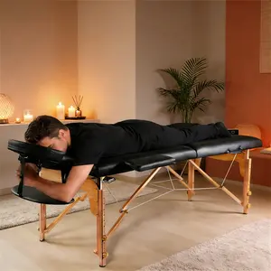 Portable Massage Table - 24" Wide Spa Bed for Massage & Facial | Height Adjustable Lash Tattoo Table with Carry Bag | Folding Massage Bed for Spa, Beauty Salon, Home Use