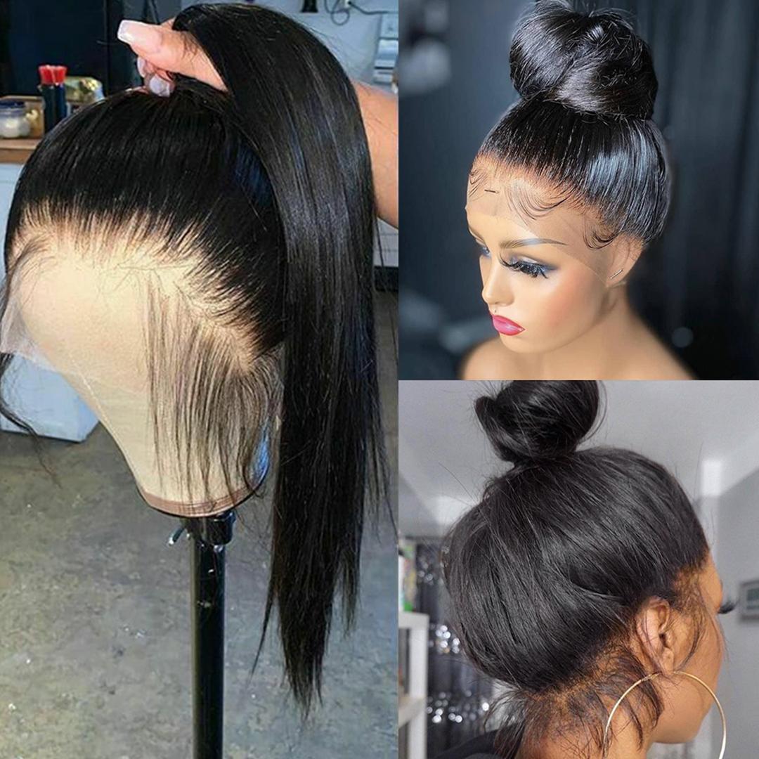 Bling Hair 360 Full Lace Wig 30 32Inch Straight Transparent Lace Front Human Hair Wigs Hair For Women Brazilian Remy 360 Lace Frontal Hair Wig 180Desntiy