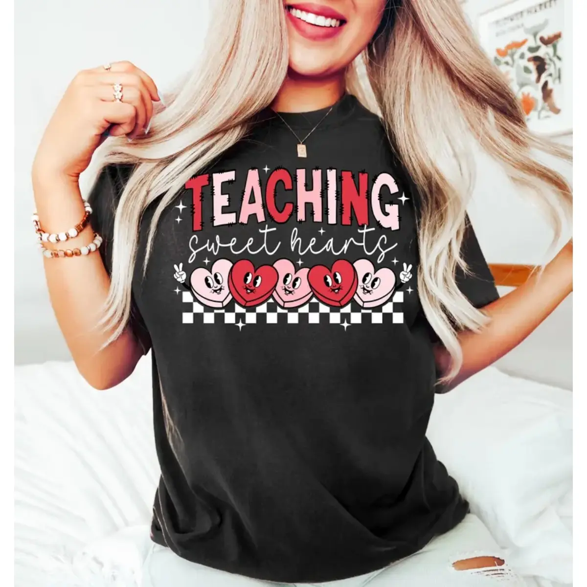Valentines Day Teacher Shirt, Teaching Sweethearts Teacher Shirts, Teacher Valentines Day Gift, Valentine Love Teacher Shirt