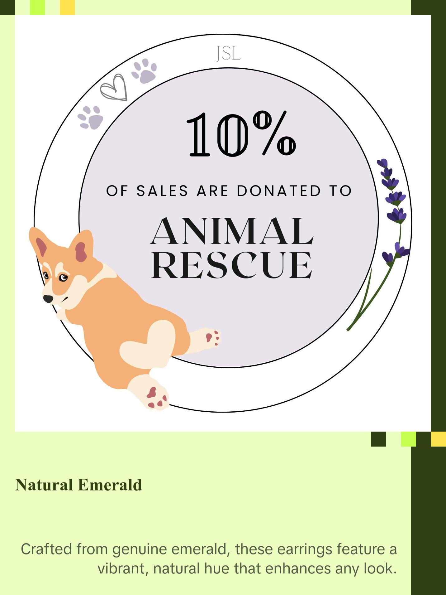 Emerald Jacket Dangle Earrings