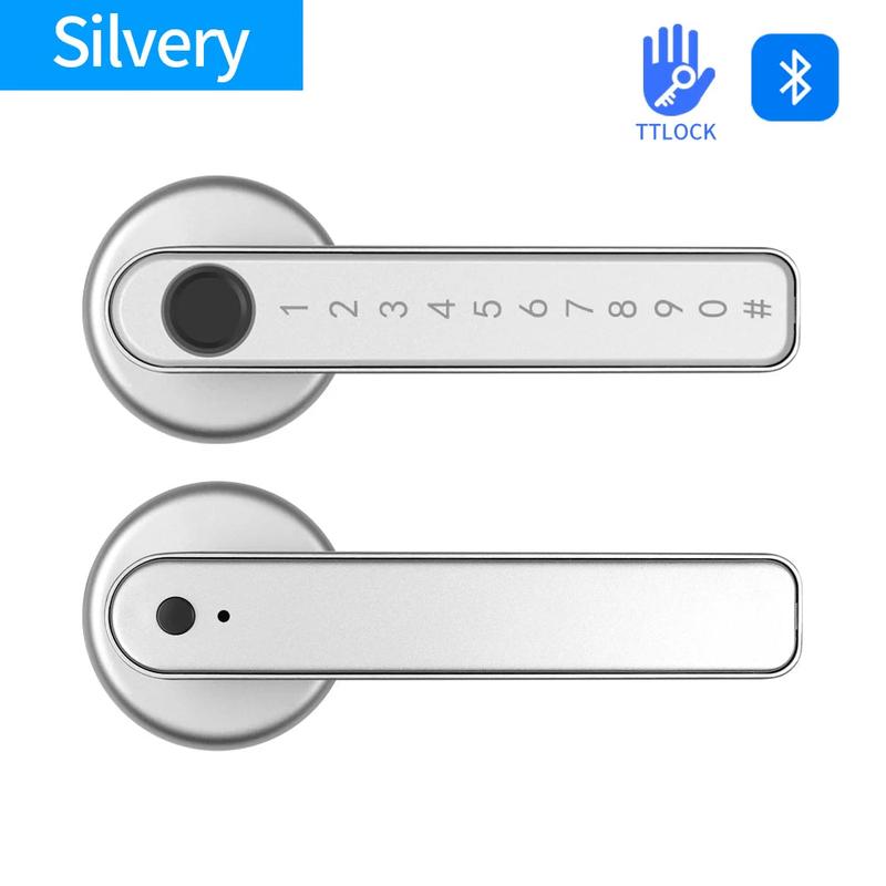 TTLock/tuya APP Smart Fingerprint Lock password code Door Lock Bluetooth Biometric fingerprint lock Electronic Handle Lock