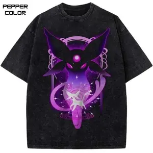 EEspeon Graphic T-Shirt, PKM Shirt, Anime Vintage T-Shirt, Manga Shirt, Crew Neck Casual Cotton Shirt, Streetwear for Men Women, Gift for fans