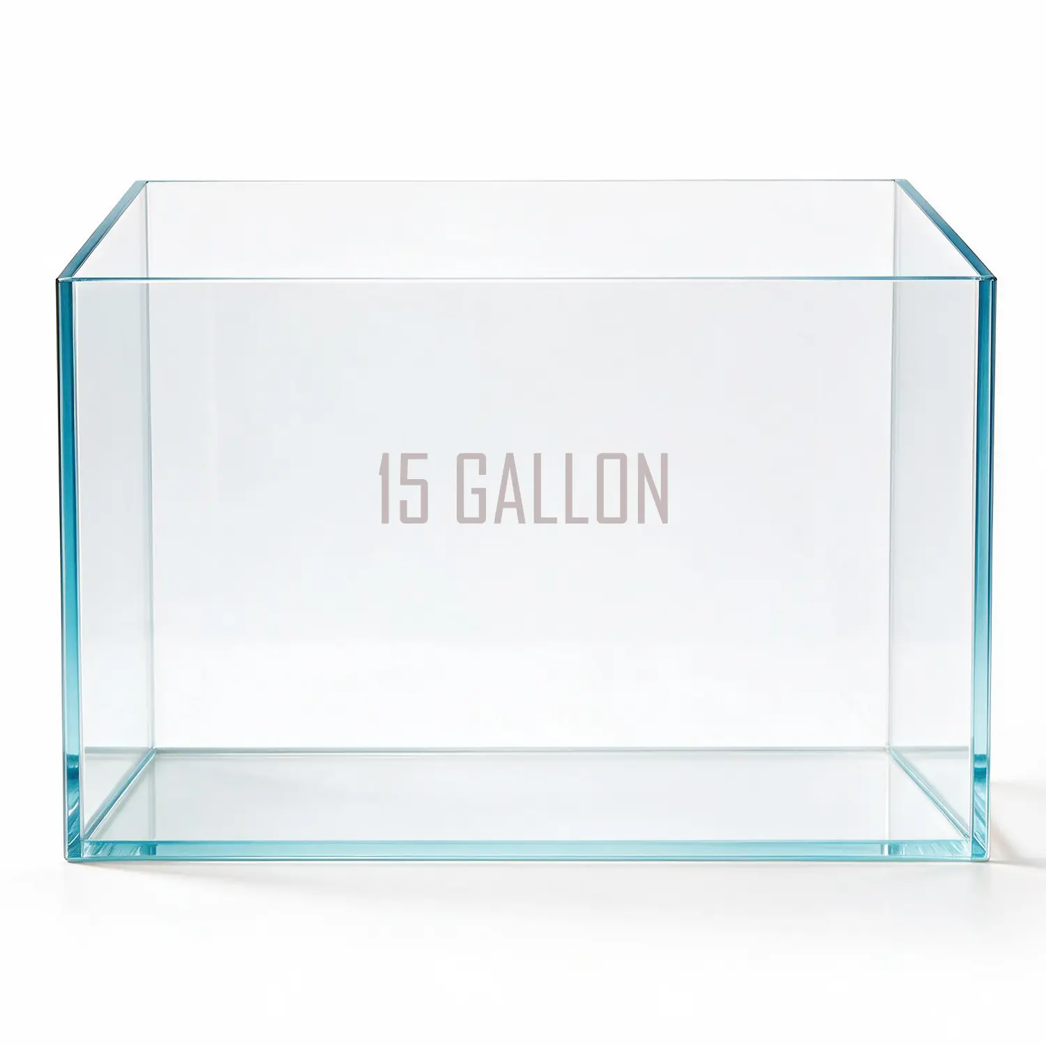 15Gal Ultra Clear Crystal Glass Aquarium Fish Tank, Rectangular Bare Tank with 6mm Thickness, Wide Viewing Angle, Ideal for Ornamental Fish, Dimensions L19.6in×W13in×H13.8in sohochic
