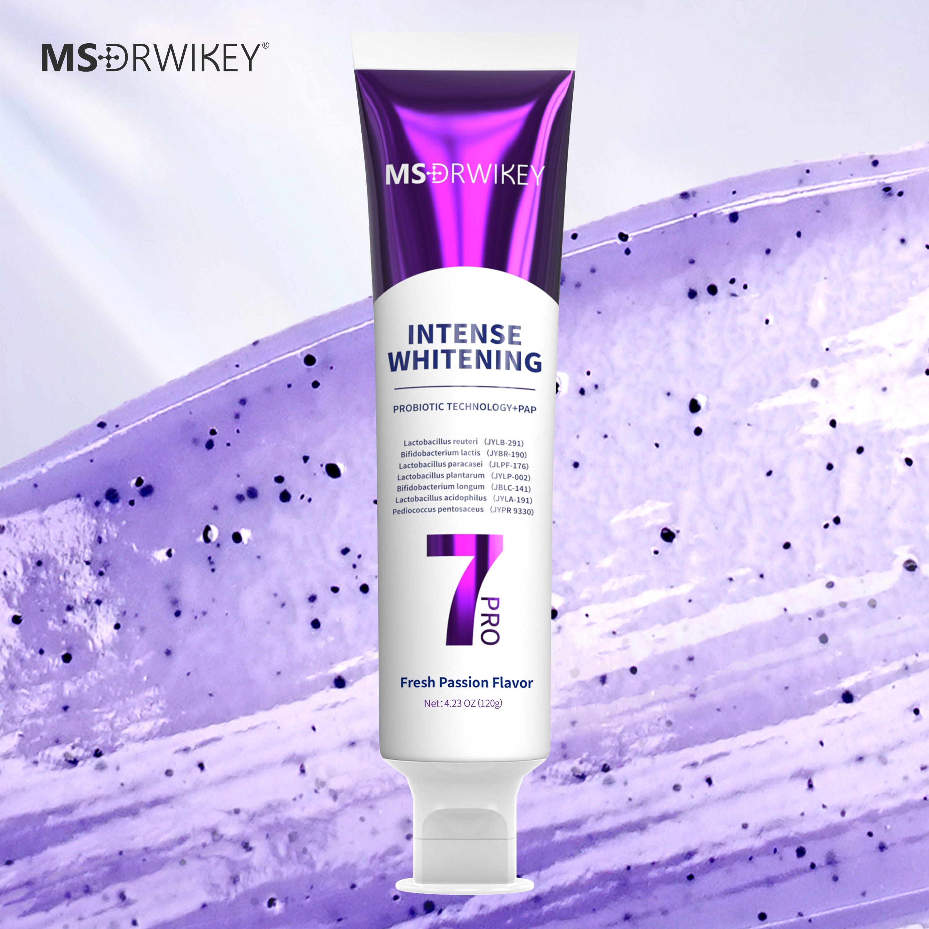 【MSDRWIKEY】New 7-Pro Intensive Toothpaste | Upgraded Purple Formula with 7 Probiotics | Deep Enamel Repair & Long-Lasting Freshness