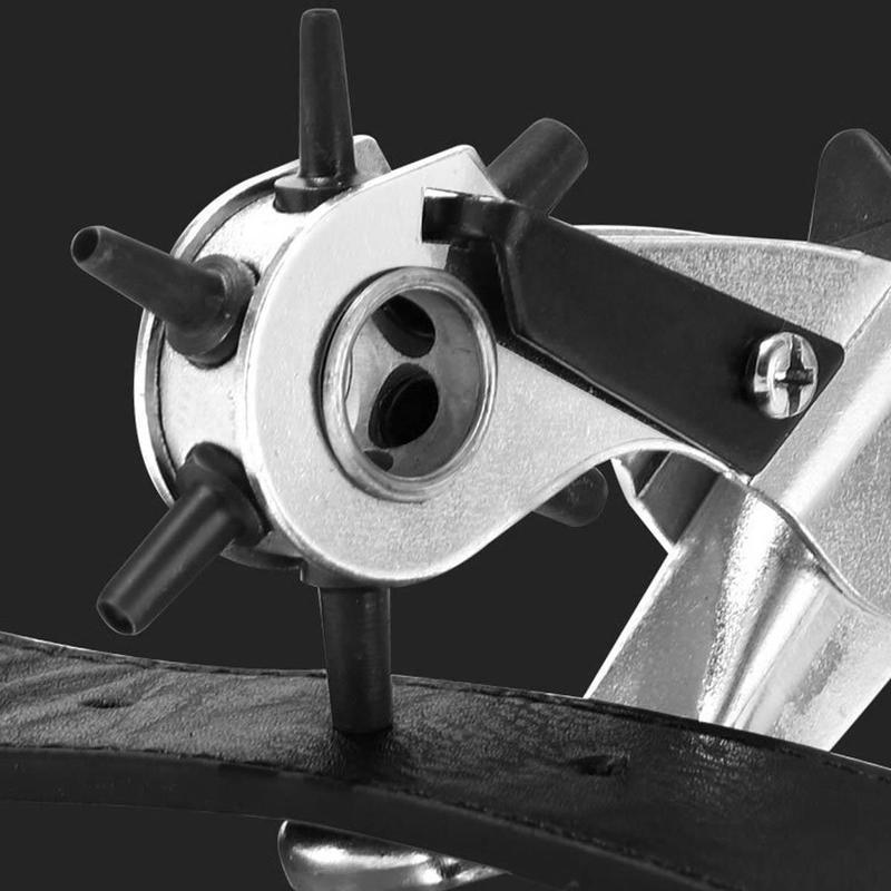 Hole Punch, Heavy Duty Leather Hole Puncher for Belts, Watch Bands, Straps, Dog Collars, Saddles, Shoes, Fabric, DIY Home or Craft Projects