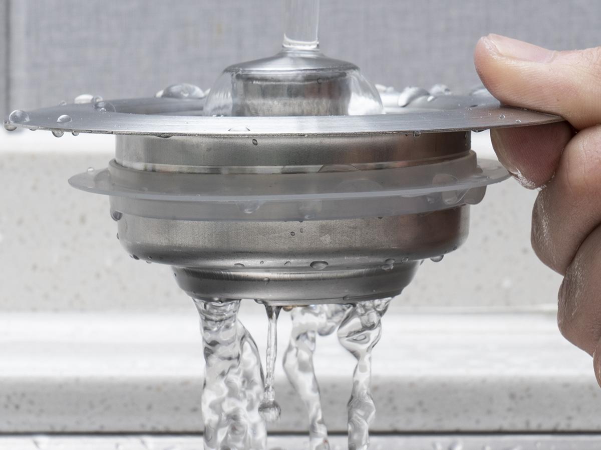 2PACK Upgraded 3 in 1 Kitchen Sink Drain Strainer - Stainless Steel Sink Stopper, Anti-Clogging Sink Food Catcher Basket,for US Standard 3 1/2 inch Drain (1)