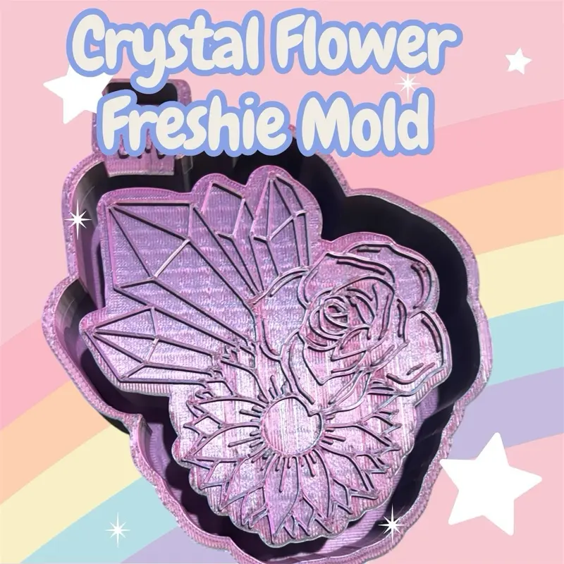 Crystal flower Freshie silicone mold