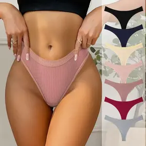 7 Pack Cotton Thongs for Women Soft Breathable Low Rise Sexy Panties Comfortable Ladies Underwear Sizes XS-XL Spring Statements,summervibes