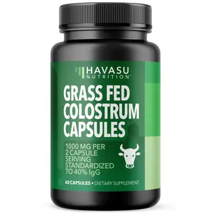 Grass Fed Colostrum Supplement for Immune and Gut Health - 1000mg Bovine Colostrum per Serving with 40% IgG - Non-GMO, Gluten-Free Colostrum Capsules for Adults