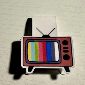 Retro TV Magnetic Bookmark