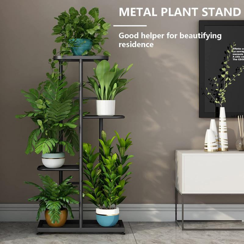 4/5/6 Tier 5/6/7 Potted Metal Plant Stand for Patio Garden Corner Balcony Living Room Organiser Racks Pad Shelf Home Decorative