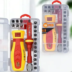 18-in-1 Multi-Function Screwdriver Home Repair Kit - For Furniture/Toys/Electronics/Table and Chair Repairs
