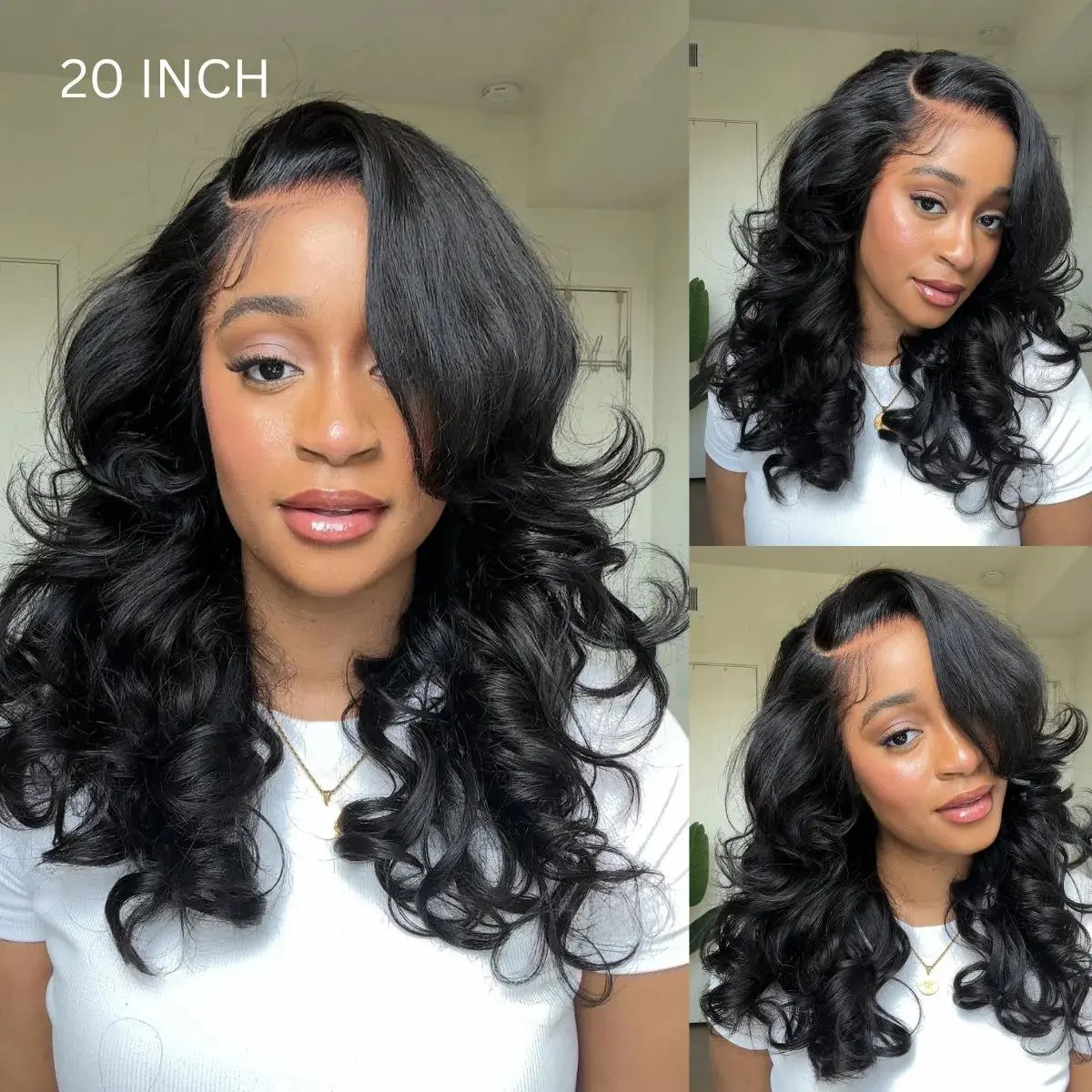【Pre Everything Peacock Curls 】18“ Limited Stock:Trendy Butterfly Cut Face- Framing Peacock Curls Pull Go 13x6 Full Glueless Lace Front Wig Pre-Styled Heavy Layers Cut Body Wave Natural hairline Human Hair 250% Density Wave Wig