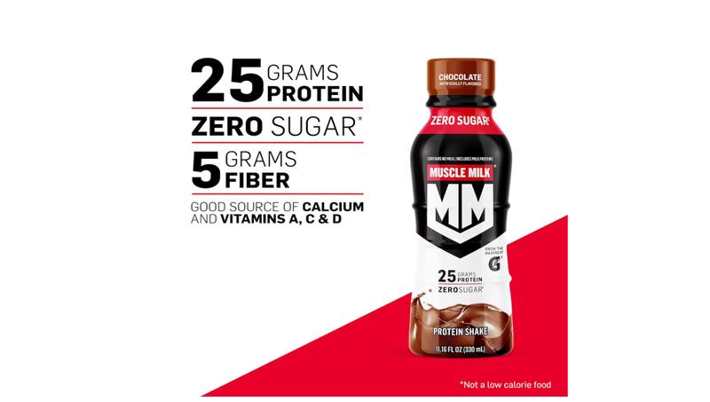 Genuine Protein Shake, Chocolate, 25g Protein, 11.16 Fl Oz (Pack of 12), Packaging May Vary