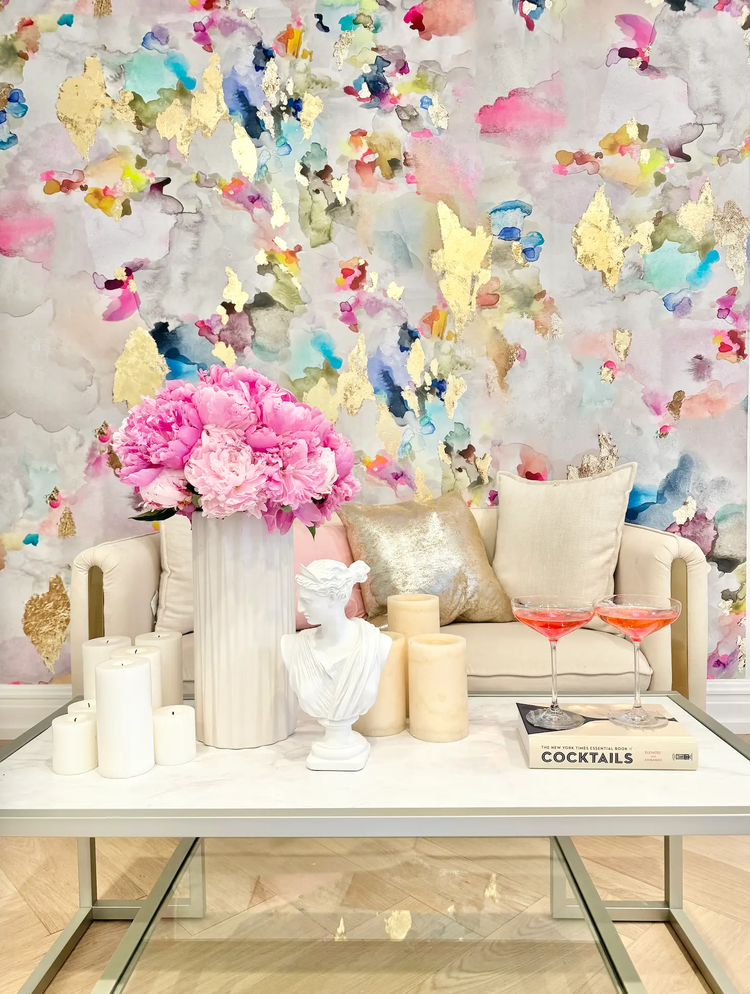 Custom "Lucky" Vivian Ferne Wallpaper Wall Mural 6’ tall x 26’ wide