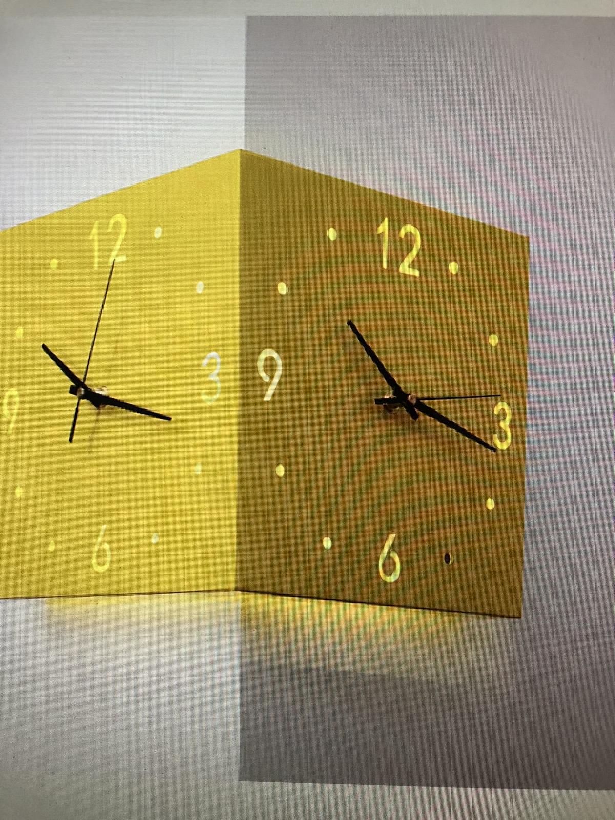 EP light motion sensor backlit corner clock wall clock wall clock iron metal clock creative gifts wall dec