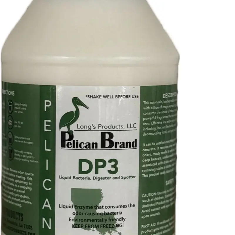 Pelican Brand DP3 Gal Liquid Enzyme Cleaner - Environmentally Friendly, Non-Toxic Household Odor Elimination Solution
