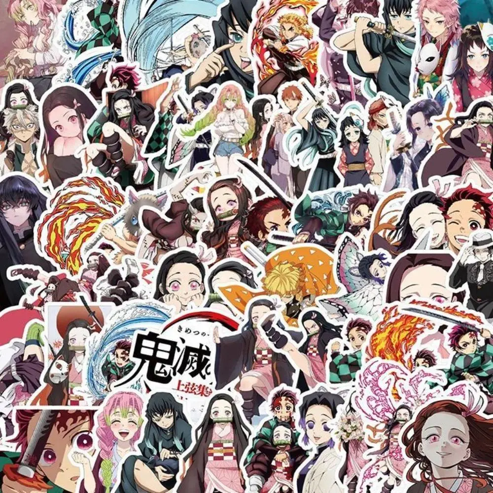 50PCS Demon Slayer anime stickers for phones, Cellphone, Smartphone, water cups and decorations, exquisite DIY waterproof stickers, computer and luggage stickers, Accessories