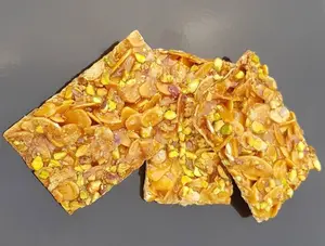 Andy Anand Gluten Free Pistachio Brittle – Made in Italy Croccante, Roasted Nutty Crunch, All Natural, No Preservatives, 7 Oz