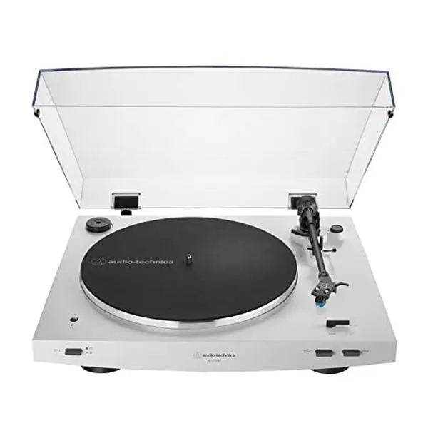 Audio-Technica Consumer AT-LP3XBT Fully Automatic Two-Speed Turntable with Bluetooth (White)