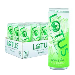 Green Lotus Plant Power Drink™ | Sugar Free, 10 calories | 160 mg Natural Caffeine from Green Coffee Beans | Made with Organic Plant-Based Ingredients