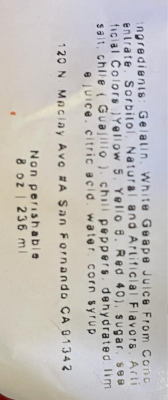 Sweet and spicy chamoy gushers