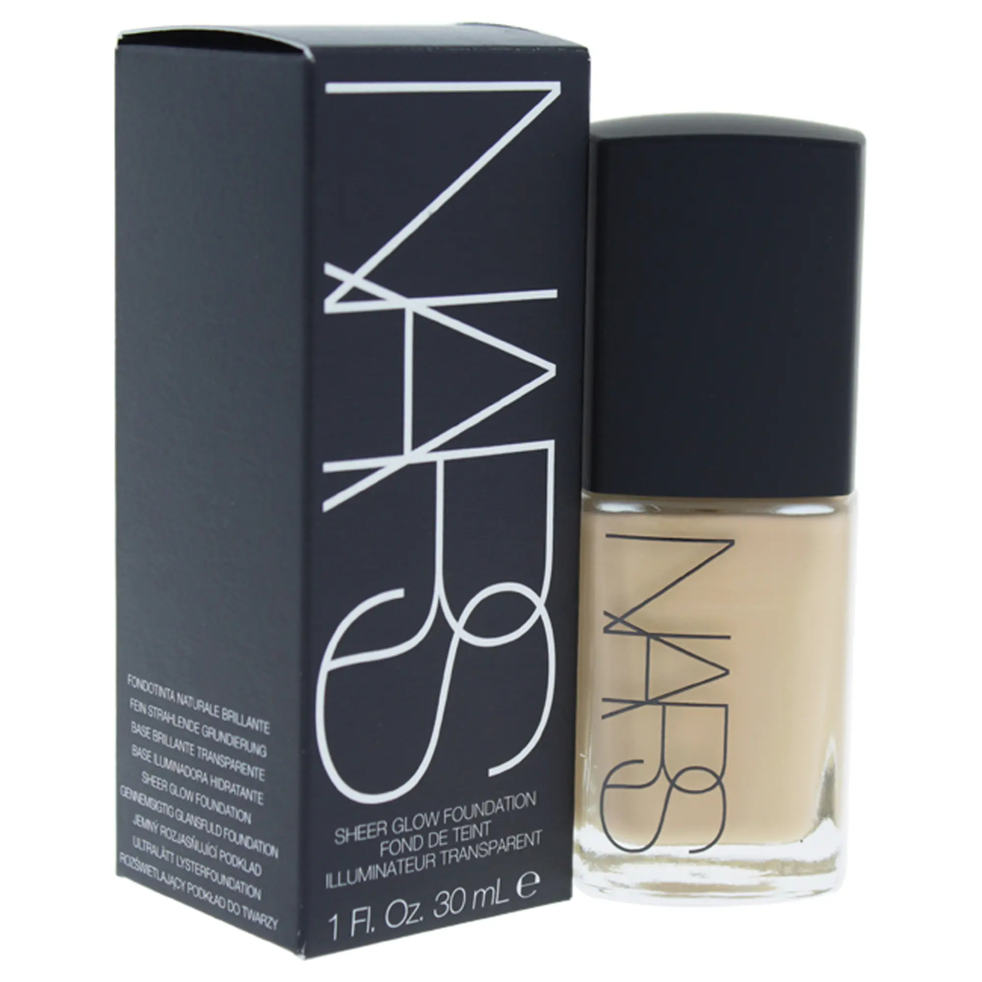 NARS Sheer Glow Makeup Foundation - L5 Fiji, Light to Medium Shade for Women - 1 oz