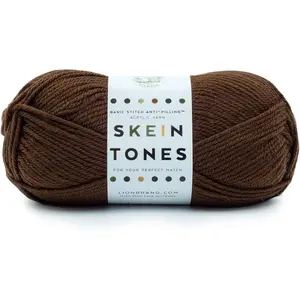 Basic Stitch Anti-Pilling Yarn for Crocheting, Knitting, and Crafts, Cocoa, 1 Pack