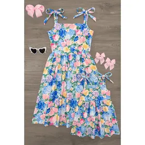 Mom & Me - Floral Watercolor Tank Dress