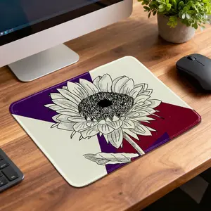 LIVEKEY Gaming Mouse Pad Cute Cat Pattern, Non-Slip Rubber Base & Stitched Edges, Waterproof Large Desk Mat for PC Laptop, Office Computer Mousepad with Anime Cat Design, 10.2x8.3 Inch
