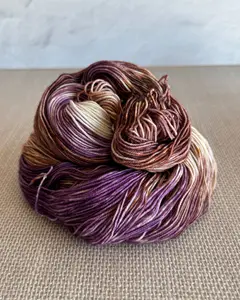 Wildflower Sock – Lavender Chai | Hand Dyed Sock Yarn for Knitting & Crochet by Wool Honey