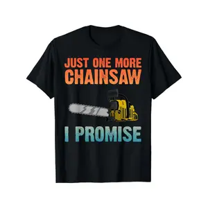 Men'S & Women'S Heavy-Duty Lumberjack Chainsaw T-Shirt - Heavy-Duty Logging & Arborist Workwear Style with Chainsaw & Tree Stump Graphic