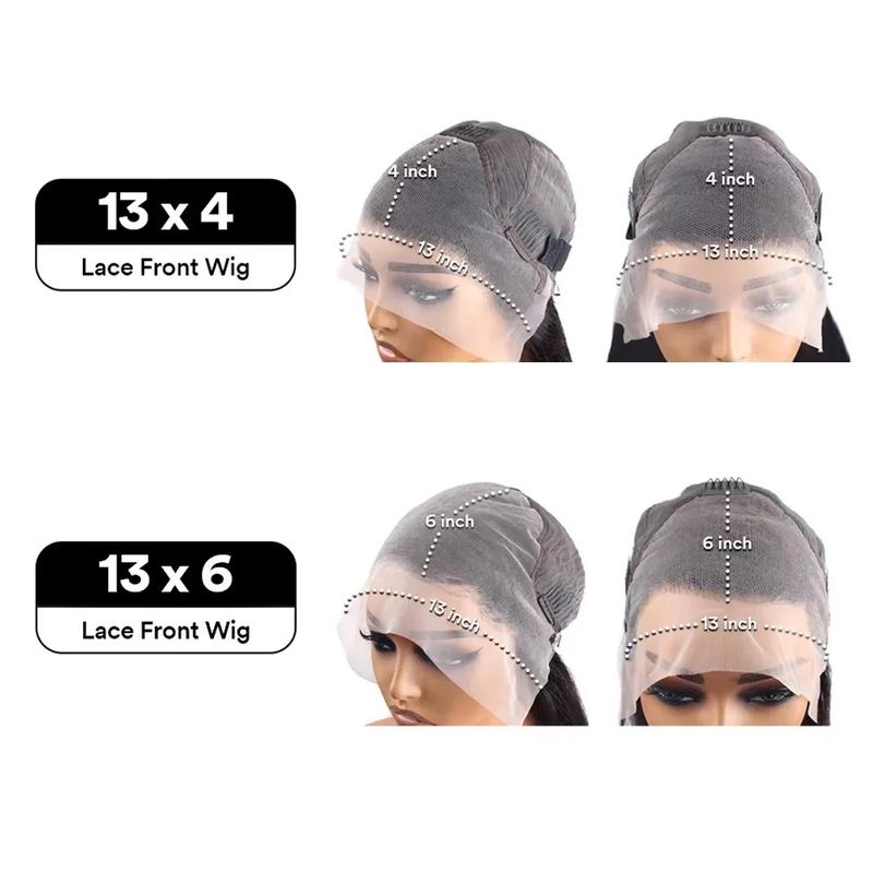 [Bling Hair ]  13x4 13x6 Deep Wave HD Lace Front Wig Human Hair 180% density Transparent Lace Frontal Wigs For Women Real Hair Wigs PrePlucked Lace Front Wig