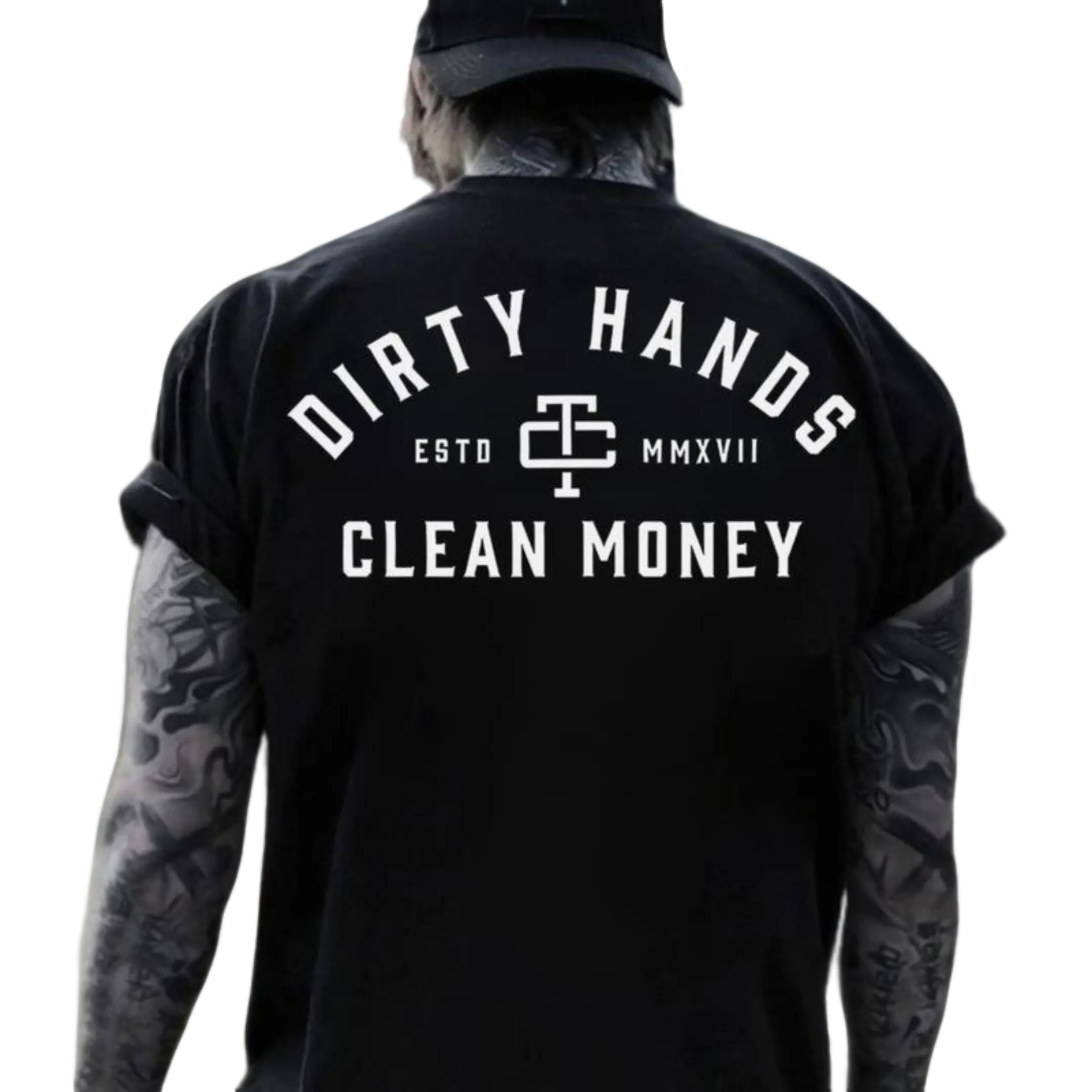 Dirty Hands Clean Money Graphic Tee, Blue Collar Workwear Shirt for Men, Hustle and Grind Apparel, Mechanic Laborer Fashion, 2025 Gift Idea