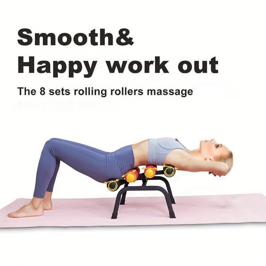 Magic BB Mini Inversion Table Glutes Trainer Machine for Lower Back Strength Training Inversion Machine with Extra-Thick Foam Rollers for Home Gym