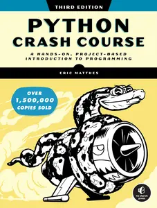 USED-Python Crash Course, 3rd Edition: A Hands-On, Project-Based Introduction to Programming by Matthes, Eric (Paperback)