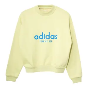 adidas x Fear Of God Logo Crewneck Sweatshirt Autumn Green Light Blue
